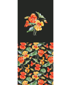 Panel 42x100cm kwiaty nasturcji