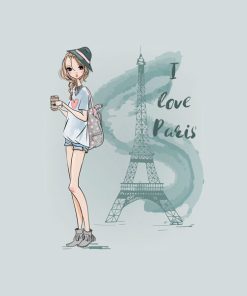 Panel wodoodporny I love Paris wieża Eiffla Paryż