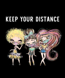 Panel welur keep your distance 1