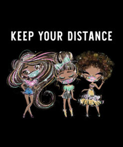 Panel welur keep your distance 2