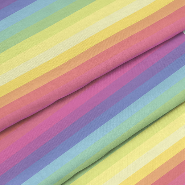 Prelude slå Fugtig Vandtæt stof pastel regnbue striber - #inforceimensioning