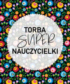 Panel wodoodporny dzień nauczyciela torba super nauczycielki łowicz czarny