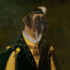 Panel welur dog portret