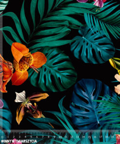 Alternative view of Tkanina wodoodporna ogród botaniczny palmy monstery i orchidea