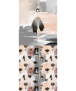 Panel 42x100cm ballet dancer 3