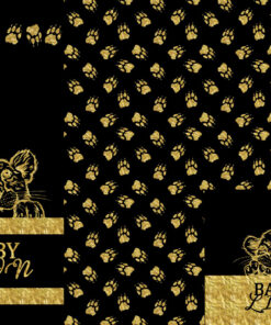 Panel śpiworkowy 155x120 cm baby lion gold lew