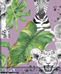 Alternative view of Ortalion wodoodporny baby animals zwierzęta Afryki i liście 2 duże