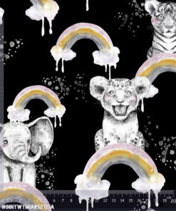 Alternative view of Ortalion wodoodporny baby animals zwierzęta Afryki i tęcza czarny małe