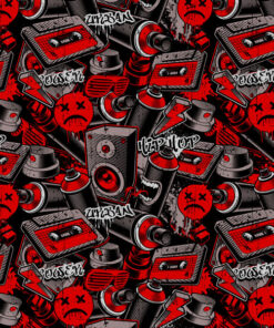 Tkanina wodoodporna graffiti hip hop - obrazek 3