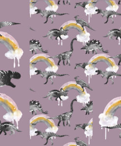 Panel śpiworkowy 155x120 cm dinozaury i tęcza