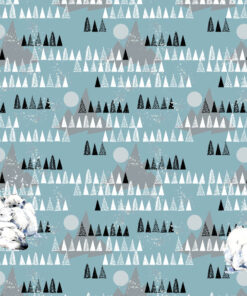 Panel śpiworkowy 155x120 cm misie polarne choinki