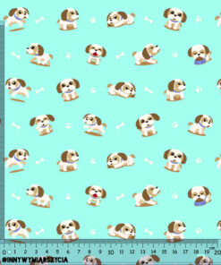 Alternative view of Ortalion wodoodporny małe shih tzu łapki i kości mięta