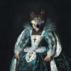 Panel wodoodporny royal pet portret wilk kobieta