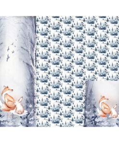 Panel śpiworkowy lis i królik 155x120cm