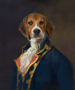 Panel wodoodporny royal pet pies beagle mężczyzna portret