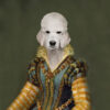 Panel wodoodporny royal pet pies pudel kobieta portret