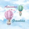 Panel wodoodporny awersome grandma balloons