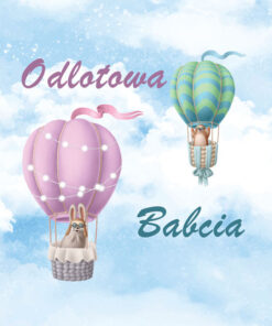 Panel wodoodporny odlotowa babcia balony