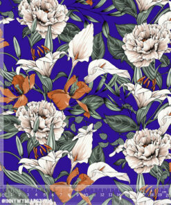 Alternative view of Ortalion wodoodporny eleganckie lilie i piwonie 1