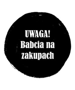 Panel wodoodporny uwaga babcia na zakupach