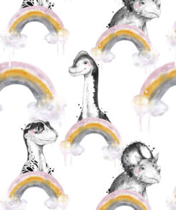 Alternative view of Tkanina wodoodporna baby animals dinozaury małe