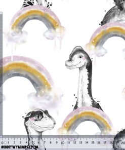 Tkanina wodoodporna baby animals dinozaury małe - obrazek 3