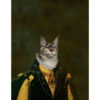 Panel welur prostokąt kot maine coon portret