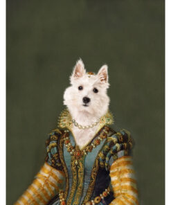 Panel welur prostokąt west terrier portret