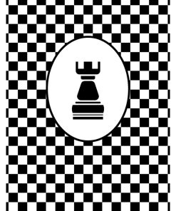 Panel welur prostokąt szachownica wieża