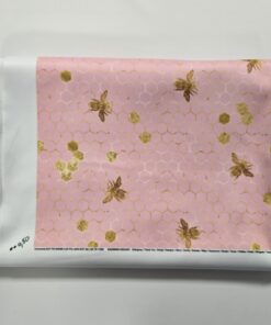 Softshell plastry miodu i pszczoły na różowym 0,5mb 2gatunek