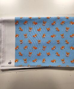 Tkanina wodoodporna małe corgi łapki kości 0,5mb 1gatunek