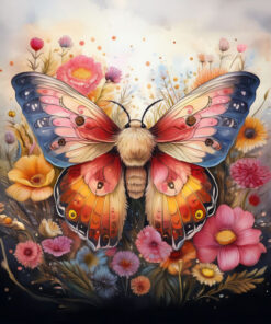 Panel welur motyl nocy ćma 8