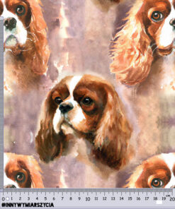 Alternative view of Welur tapicerski Cavalier King Charles Spaniel watercolor