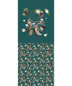 Panel 42x100cm łapacz snów szmaragd