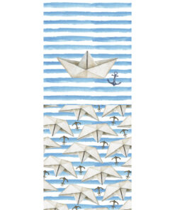 Panel 42x100cm origami łódka