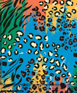 Alternative view of Welur tapicerski print zwierzęcy leopard zebra wąż 2