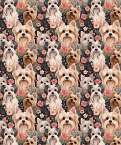 Tkanina wodoodporna psy yorki Yorkshire Terrier 2 - obrazek 3