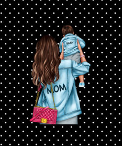 Panel wodoodporny boy mom mama i syn brown 4