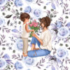 Panel wodoodporny boy mom mama i syn light rose 4