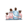 Panel wodoodporny brown family 6