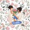 Panel wodoodporny girl mom mama i córka light rose 2