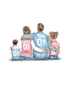 Panel dzianina blond family 7