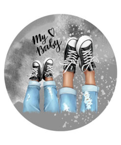 Panel wodoodporny my baby trampki czarne 1