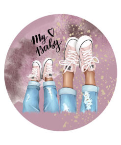 Panel wodoodporny my baby trampki różowe 1