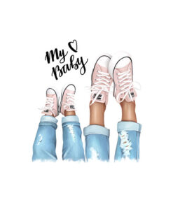 Panel wodoodporny my baby trampki różowe 2