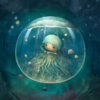 Panel wodoodporny bajeczny ocean meduza 7