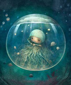 Panel welur bajeczny ocean meduza 7