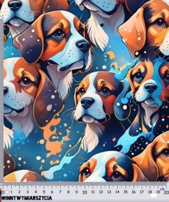 Alternative view of Welur tapicerski psy beagle 1