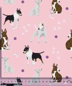 Alternative view of Tkanina wodoodporna bulteriery dog art 1