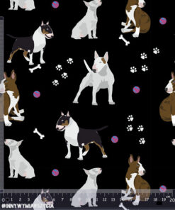 Alternative view of Tkanina wodoodporna bulteriery dog art 2
